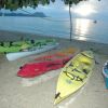 Kayaks at Sunset