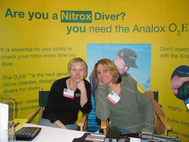 The Analox booth