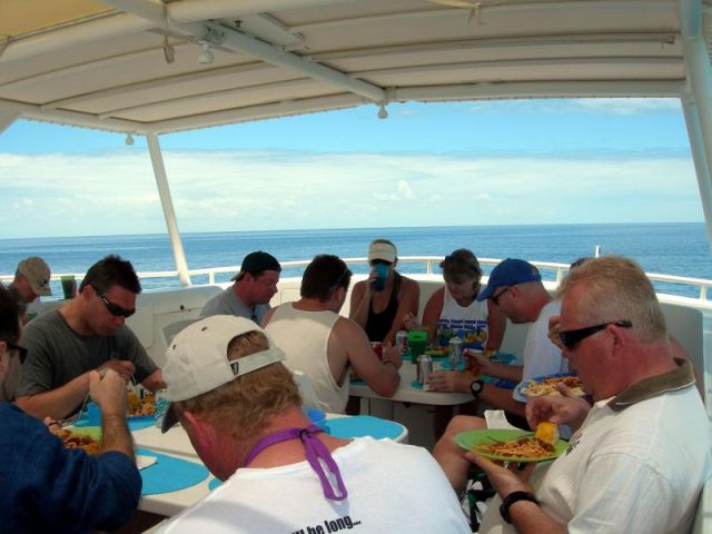 Lunch on the upper deck