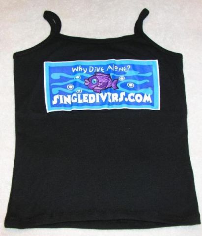 SingleDivers.com thin strap t-shirt