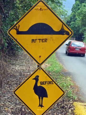 Aussie street sign