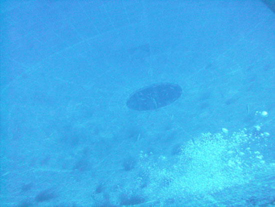 Vandenberg one of the Satelite Dishes (nice swim thru) Aug 2