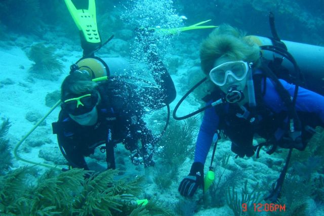 Myra and Holly on French Reef