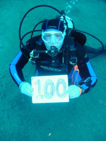 Mark's 100th dive - congrats!