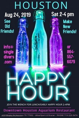 SD Houston Happy Hour Aug 25 2-4pm JOIN US!!!