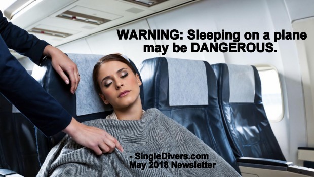 SLEEPING ON PLANE   May 2018 Newsletter