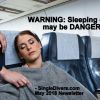 SLEEPING ON PLANE   May 2018 Newsletter