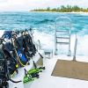 cayman brac dive gear On boat running 1060x403 Min